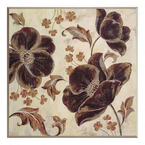 Obraz - Kwiatowe ornamenty 2 - reprodukcja A5544 na płycie 51x51 cm. - Obrazy Reprodukcje Ramy | ergopaul.pl