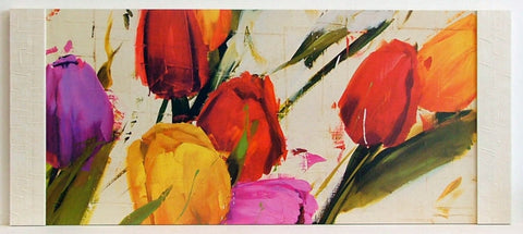 Obraz  - Kwiaty-tulipany - reprodukcja na płycie w półramie AMS6329 - Obrazy Reprodukcje Ramy | ergopaul.pl