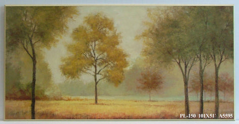Obraz - Drzewa we mgle - reprodukcja na płycie A5595 51x101 cm - Obrazy Reprodukcje Ramy | ergopaul.pl