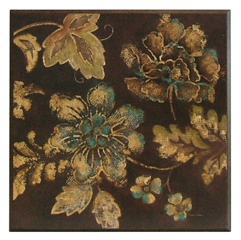 Obraz - Kwiatowe ornamenty w brązach - reprodukcja A5673 na płycie 41x41 cm. - Obrazy Reprodukcje Ramy | ergopaul.pl