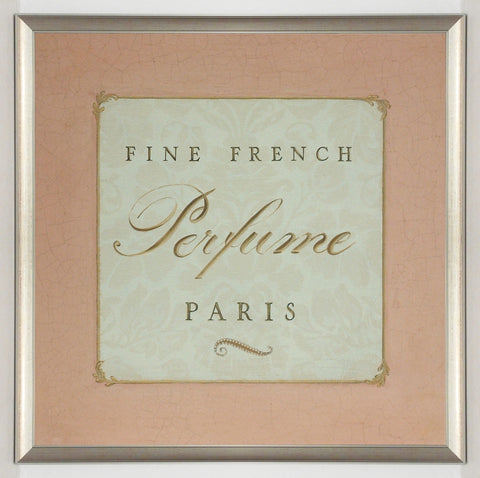 Obraz - Francuskie szyldy pudrowe,French Perfume - reprodukcja w ramie A3985 40x40 cm. - Obrazy Reprodukcje Ramy | ergopaul.pl