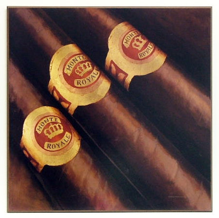 Obraz - Monte Royale, cygara - reprodukcja na płycie A5895 71x71 cm - Obrazy Reprodukcje Ramy | ergopaul.pl