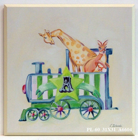 Obraz - Wagon ze zwierzętami - reprodukcja na płycie A6604 31x31 cm - Obrazy Reprodukcje Ramy | ergopaul.pl