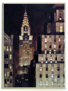 Obraz - Manhattan nocą - reprodukcja na płycie A6078 31x41 cm - Obrazy Reprodukcje Ramy | ergopaul.pl