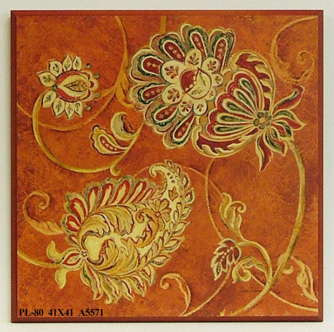 Obraz - kwiatowy ornament - reprodukcja na płycie A5571 41x41 cm. OSTATNIA SZTUKA! - Obrazy Reprodukcje Ramy | ergopaul.pl