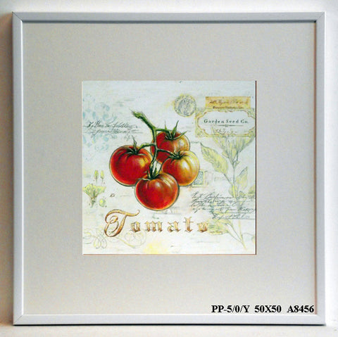 Obraz - Włoska kuchnia, pomidory - reprodukcja w ramie A8456 50x50 cm - Obrazy Reprodukcje Ramy | ergopaul.pl