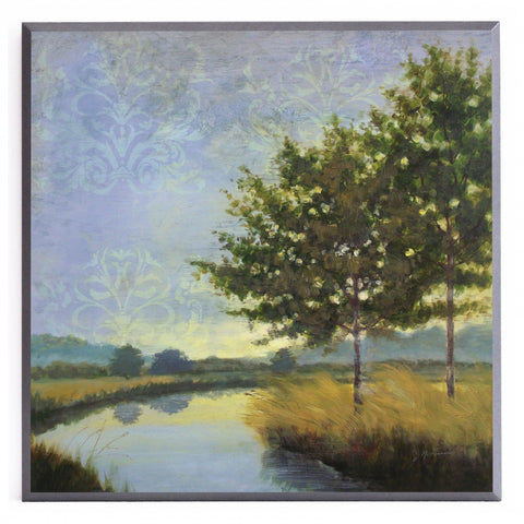 Obraz - Drzewa nad rzeką - reprodukcja na płycie A7140 51x51 cm - Obrazy Reprodukcje Ramy | ergopaul.pl