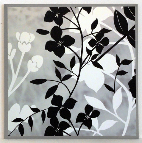 Obraz - Czarno-białe kwiatki - reprodukcja na płycie KAK1101 31x31 cm. OSTATNIA SZTUKA - Obrazy Reprodukcje Ramy | ergopaul.pl