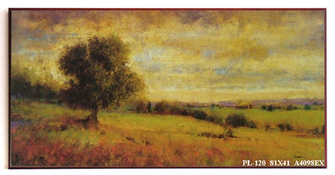 Obraz - Pola z drzewami - reprodukcja na płycie A4098EX 81x41 cm - Obrazy Reprodukcje Ramy | ergopaul.pl