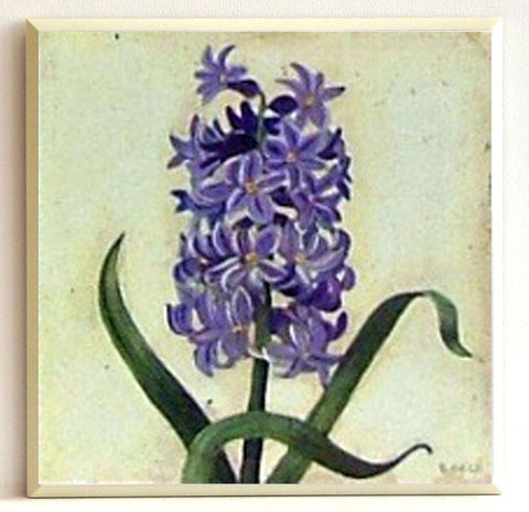 Obraz - Niebieskie kwiaty-hiacynt - reprodukcja na płycie D1256 19x19 cm. - Obrazy Reprodukcje Ramy | ergopaul.pl