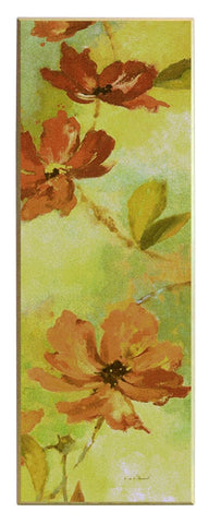 Obraz - Kwiaty, limonkowa kompozycja - reprodukcja na płycie A5440 34x96 cm - Obrazy Reprodukcje Ramy | ergopaul.pl