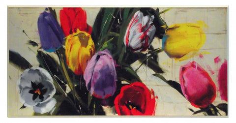 Obraz - Kwiaty-tulipany - reprodukcja na płycie AMS6955 - Obrazy Reprodukcje Ramy | ergopaul.pl