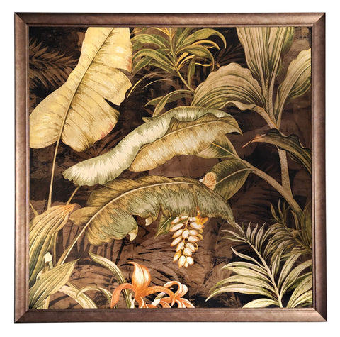 Obraz - Tropikalna dżungla II - reprodukcja w ramie 90x90 cm