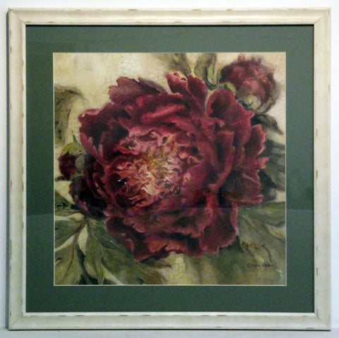 Obraz - Czerwony kwiat peonii - reprodukcja w ramie A4934 48x48 cm - Obrazy Reprodukcje Ramy | ergopaul.pl