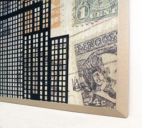 Obraz - Znaczki pocztowe z Nowego Yorku - Decograph WI6217 22x52 cm. OSTATNIA SZTUKA! - Obrazy Reprodukcje Ramy | ergopaul.pl