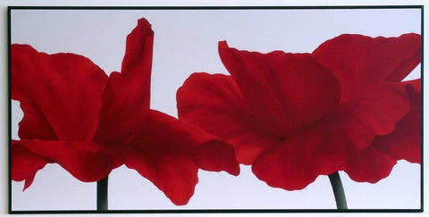 Obraz - Kwiaty, czerwone maki - reprodukcja na płycie AP190 101x51 cm. - Obrazy Reprodukcje Ramy | ergopaul.pl