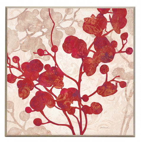 Obraz - Czerwony kontur orchidei 2 - reprodukcja A9761 na płycie 51x51 cm - Obrazy Reprodukcje Ramy | ergopaul.pl