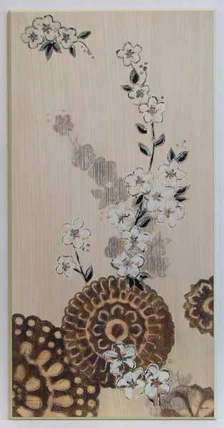 Obraz - Tryptyk, kwitnąca gałązka - reprodukcja A6252 na płycie 51x101 cm. - Obrazy Reprodukcje Ramy | ergopaul.pl