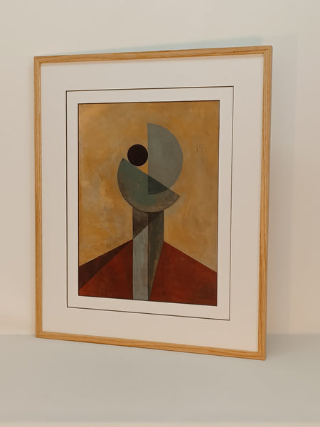 Obraz W tył zwrot w ramie dąb naturalny woskowany 46x56 cm