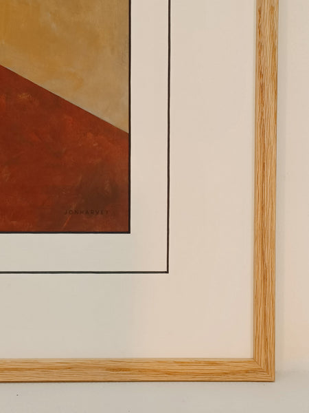 Obraz W tył zwrot w ramie dąb naturalny woskowany 46x56 cm