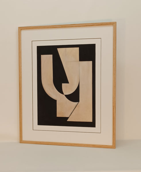 Obraz Objęcia w ramie dąb naturalny woskowany 46x56 cm