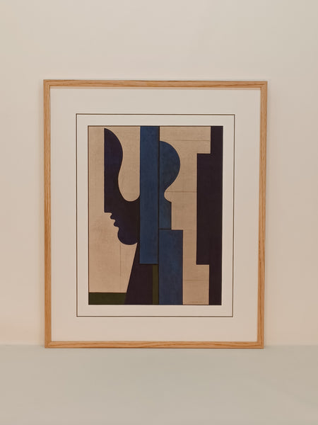 Obraz - Poezja w ruchu - reprodukcja PC24186 w ramie dąb naturalny woskowany 46x56 cm