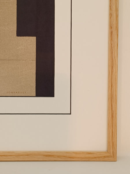 Obraz - Poezja w ruchu - reprodukcja PC24186 w ramie dąb naturalny woskowany 46x56 cm