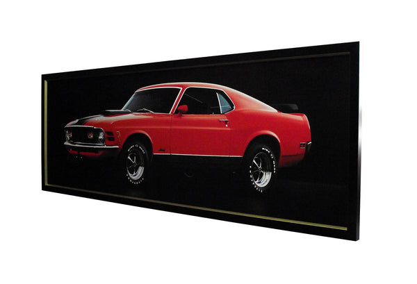 Obraz - Samochód Red Mustang I - reprodukcja 4AP3235-180 180x60 cm w ramie drewnianej