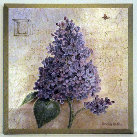 Obraz - Kwiaty w stylu decoupage, bez - reprodukcja na płycie D0814 19x19 cm - Obrazy Reprodukcje Ramy | ergopaul.pl