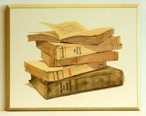 Obraz - Stare francuskie książki - reprodukcja na płycie A1448 31x25 cm - Obrazy Reprodukcje Ramy | ergopaul.pl