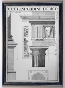 Obraz - Kolumna w porządku Doryckim - reprodukcja AP203 oprawiona w ramę 59x84 cm - Obrazy Reprodukcje Ramy | ergopaul.pl