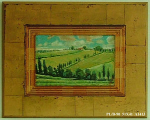 Obraz - Zielone pola - reprodukcja na płycie A1413 51x41 cm - Obrazy Reprodukcje Ramy | ergopaul.pl