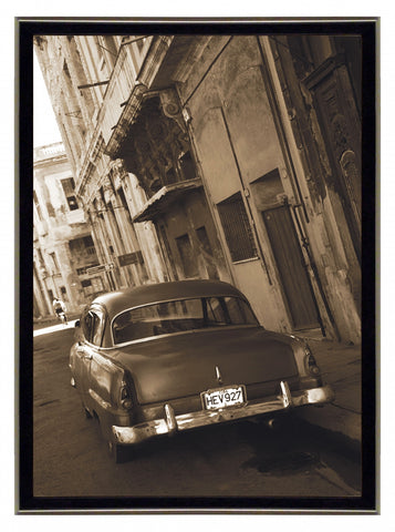 Obraz - Tony Koukos - Havana, kubańskie samochody - fotografia w sepii - reprodukcja w ramie SPT8461 50x70 cm - Obrazy Reprodukcje Ramy | ergopaul.pl