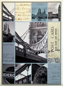 Obraz - Pocztówka z Londynu - reprodukcja na płycie A8454 51x71 cm - Obrazy Reprodukcje Ramy | ergopaul.pl