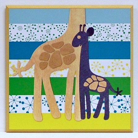 Obraz - Kolorowe słonie - reprodukcja na płycie A6332 31x31 cm. OSTATNIA SZTUKA - Obrazy Reprodukcje Ramy | ergopaul.pl