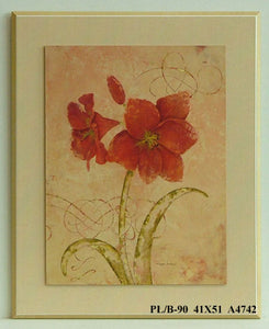 Obraz - Dwa czerwone kwiaty - reprodukcja na płycie A4742 41x51 cm - Obrazy Reprodukcje Ramy | ergopaul.pl