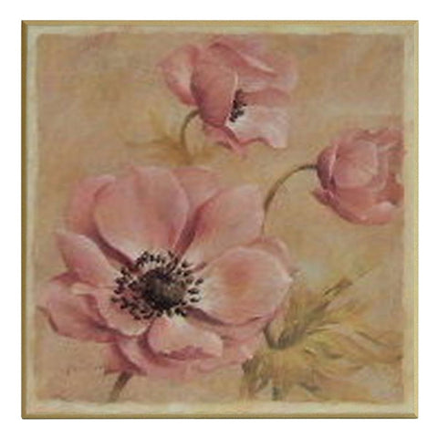 Obraz - Kwiaty, zawilec - reprodukcja A3863 na płycie 51x51 cm. - Obrazy Reprodukcje Ramy | ergopaul.pl