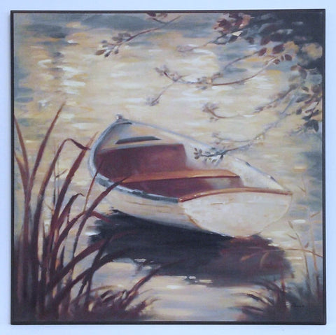 Obraz - Łódki na jeziorze - reprodukcja na płycie A5415 71x71 cm - Obrazy Reprodukcje Ramy | ergopaul.pl