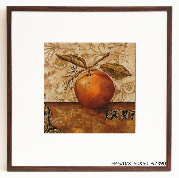 Obraz - Jesienne jabłko z gałązką - reprodukcja w ramie A2390 50x50 cm - Obrazy Reprodukcje Ramy | ergopaul.pl