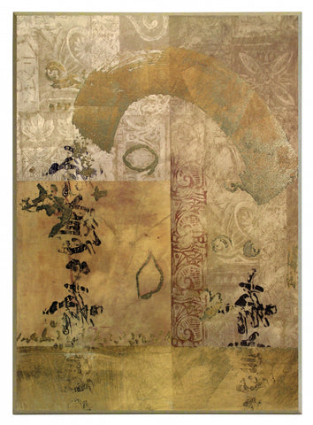 Obraz - Orientalna abstrakcja ze złotymi elementami - reprodukcja A5519 na płycie 51x71 cm. - Obrazy Reprodukcje Ramy | ergopaul.pl