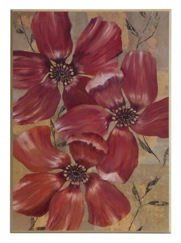 Obraz - Ceglaste kwiaty  - reprodukcja A8375 na płycie 51x71 cm. - Obrazy Reprodukcje Ramy | ergopaul.pl