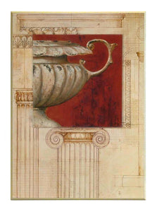Obraz - Szkice kolumny jońskiej z antyczną wazą - reprodukcja na płycie A4659EX 51x71 cm - Obrazy Reprodukcje Ramy | ergopaul.pl