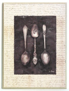 Obraz - Sztućće, trzy łyżki - reprodukcja na płycie AB1269 31x41 cm - Obrazy Reprodukcje Ramy | ergopaul.pl