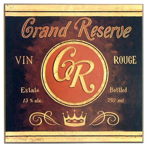 Obraz - Monte Royale, etykieta wina - reprodukcja na płycie A5894 71x71 cm - Obrazy Reprodukcje Ramy | ergopaul.pl