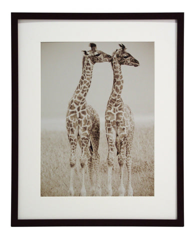 Obraz - Safari, żyrafy, fotografia w sepii - reprodukcja A4278 oprawiona w ramę 40x50 cm. - Obrazy Reprodukcje Ramy | ergopaul.pl