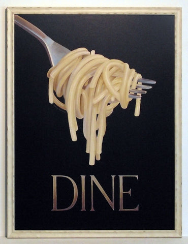 Obraz - Kuchnia włoska, makaron spaghetti na widelcu - reprodukcja A5142 60x80 cm - Obrazy Reprodukcje Ramy | ergopaul.pl