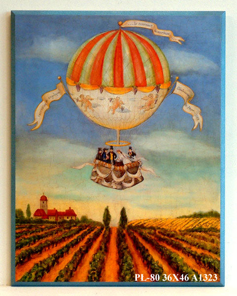 Obraz - Latający balon - reprodukcja na płycie A1323 35x41 cm - Obrazy Reprodukcje Ramy | ergopaul.pl