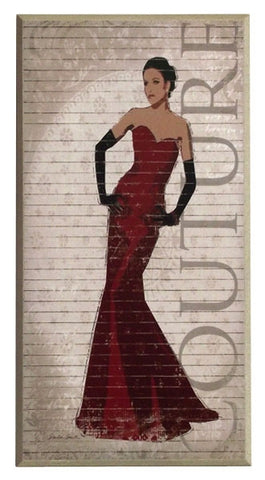 Obraz - Wieczorowa suknia, Couture - reprodukcja AB5854 na płycie 25x51 cm. - Obrazy Reprodukcje Ramy | ergopaul.pl