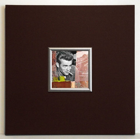 Obraz - James Dean z papierosem - reprodukcja w brązowej ramie IGP5306 50x50 cm - Obrazy Reprodukcje Ramy | ergopaul.pl