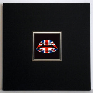 Obraz - Usta, flaga brytyjska - reprodukcja w ramie IGP5844 50x50 cm - Obrazy Reprodukcje Ramy | ergopaul.pl
